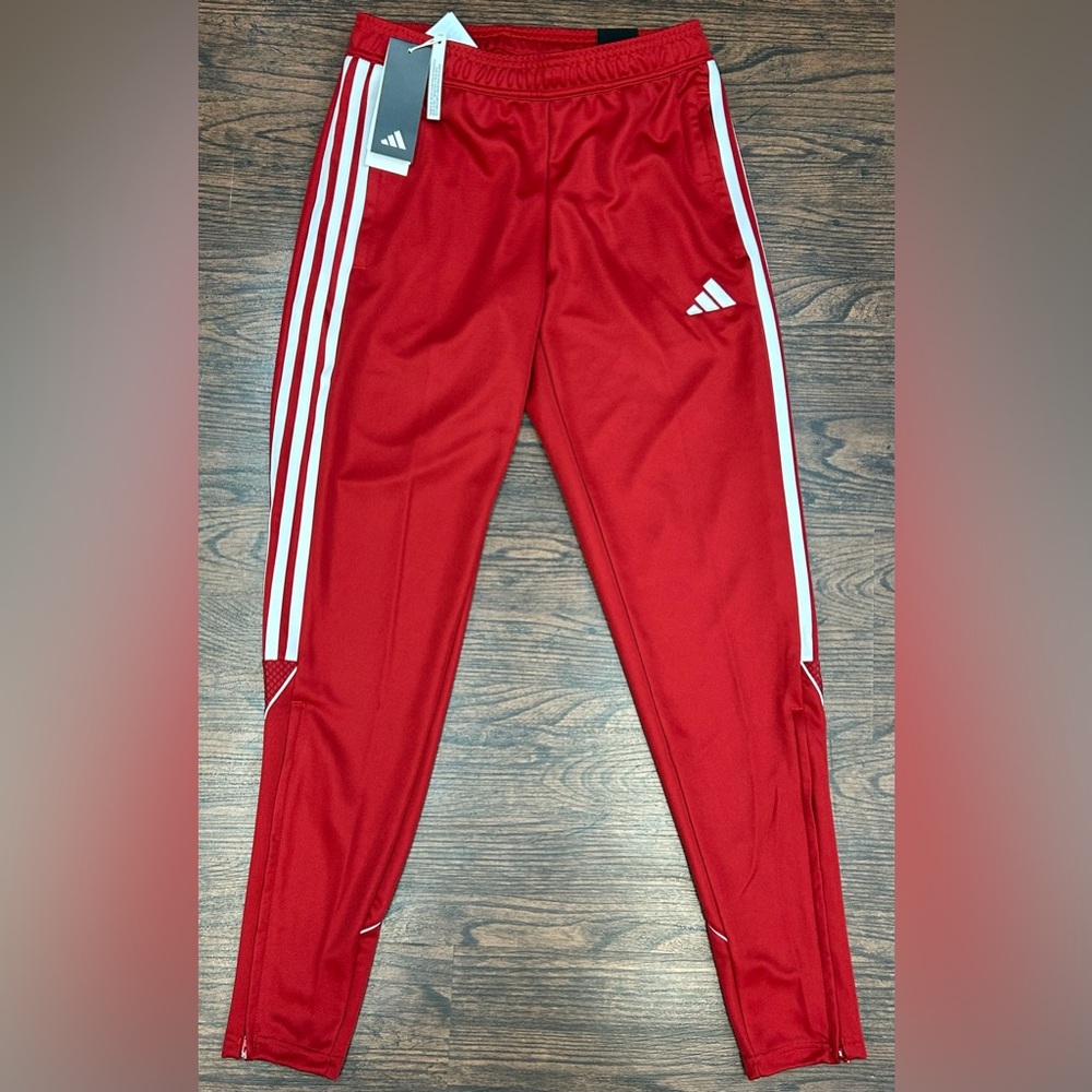Adidas Women's Tiro23 Track Pants Red White Size XS Regular Fit HS3541